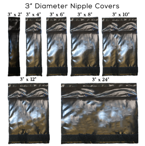 3" diameter nipples